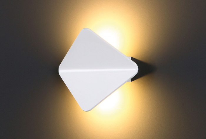 Aplica perete alba iluminare LED Vinko 19,5x8x17,5 cm din aluminiu, W0127 - Maxlight [2]