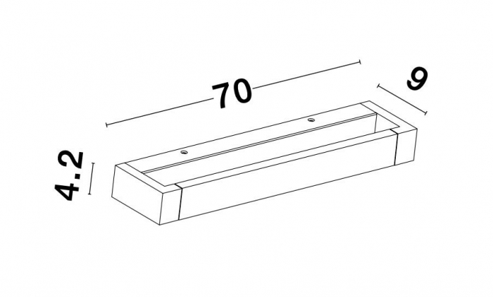 Aplica perete alba LED Eliab 40/70 cm, abajur rotativ, 9117312 - Novaluce [15]