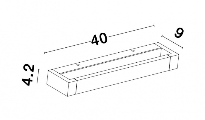 Aplica perete alba LED Eliab 40/70 cm, abajur rotativ, 9117312 - Novaluce [6]