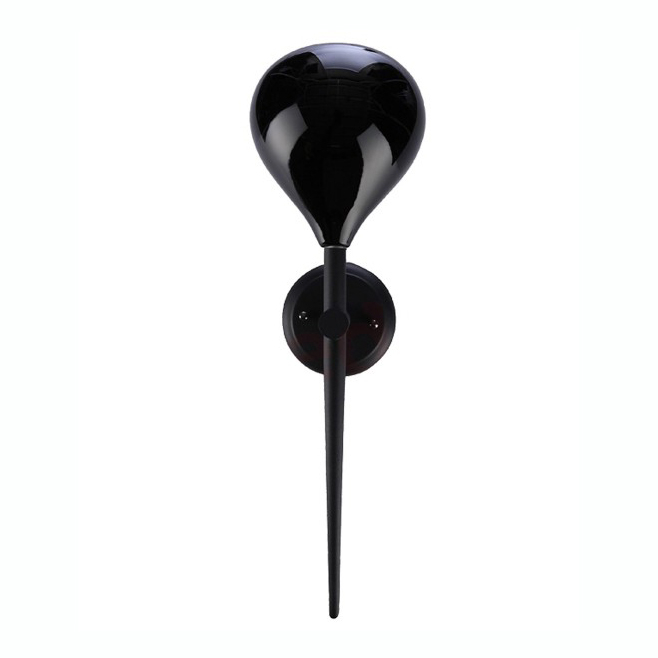 Aplica perete alba/neagra/rosie finisaj lucios Advey 20x50 cm, design modern, suport metalic negru, AZ 1074 - Azzardo [2]