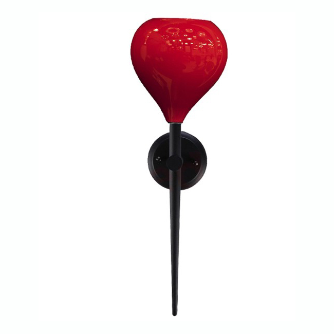 Aplica perete alba/neagra/rosie finisaj lucios Advey 20x50 cm, design modern, suport metalic negru, AZ 1074 - Azzardo [5]