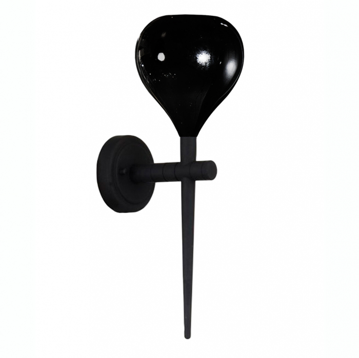 Aplica perete alba/neagra/rosie finisaj lucios Advey 20x50 cm, design modern, suport metalic negru, AZ 1074 - Azzardo [1]
