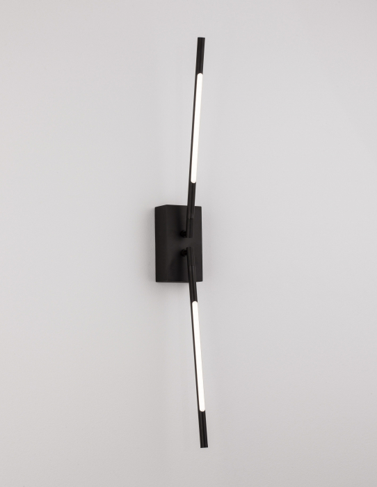 Aplica perete aurie/neagra rotativa Rocco 74 cm stil minimalist, iluminare LED, 9180723 - Novaluce [6]