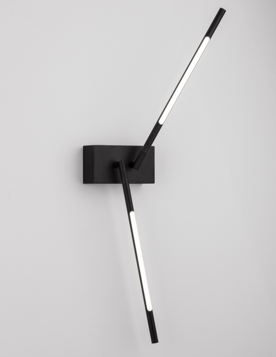 Aplica perete aurie/neagra rotativa Rocco 74 cm stil minimalist, iluminare LED, 9180723 - Novaluce [3]