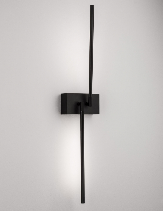 Aplica perete aurie/neagra rotativa Rocco 74 cm stil minimalist, iluminare LED, 9180723 - Novaluce [5]