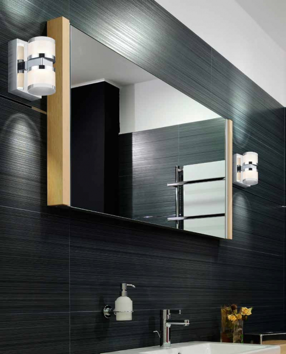Aplica perete baie LED Alva 12,5x14 cm, design modern, rezistenta la apa, AZ 3361 - Azzardo [2]