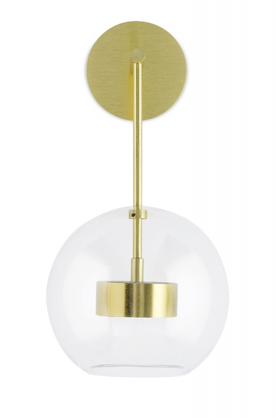 Aplica perete Capri High rotunda cu iluminare LED, sticla/suport auriu, XCW9148-1 - King [2]