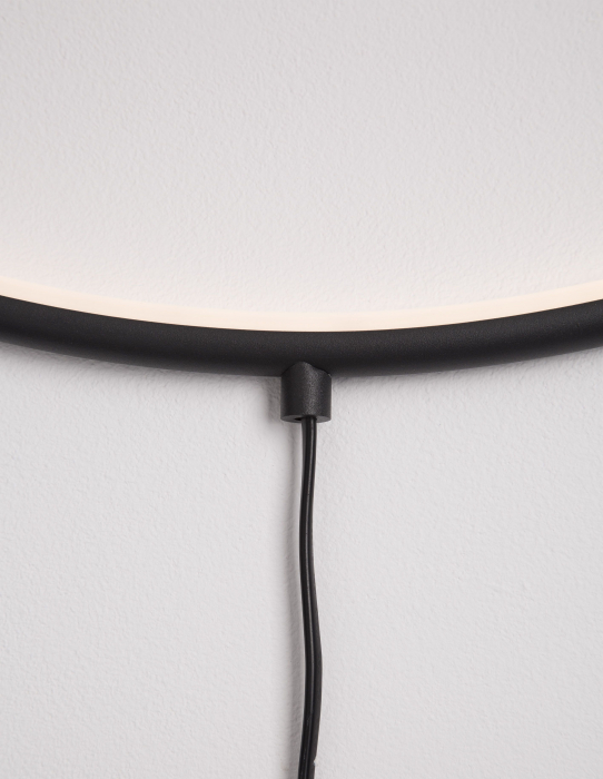 Aplica perete cerc stil minimalist Nikom Ø45/79 cm iluminare LED dimabila cu intrerupator, 9108312 - Novaluce [3]