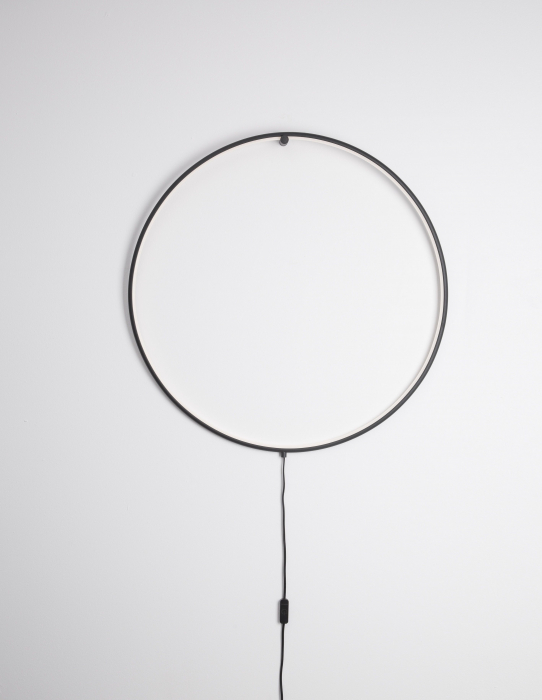 Aplica perete cerc stil minimalist Nikom Ø45/79 cm iluminare LED dimabila cu intrerupator, 9108312 - Novaluce [2]
