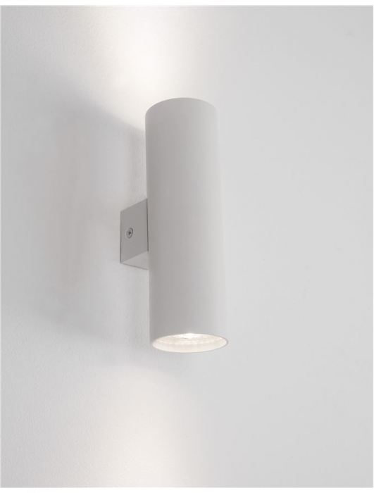 Aplica perete cilindrica nearga/alba Dugal, din metal, bidirectionala, IP54, 9450882 - Novaluce [13]