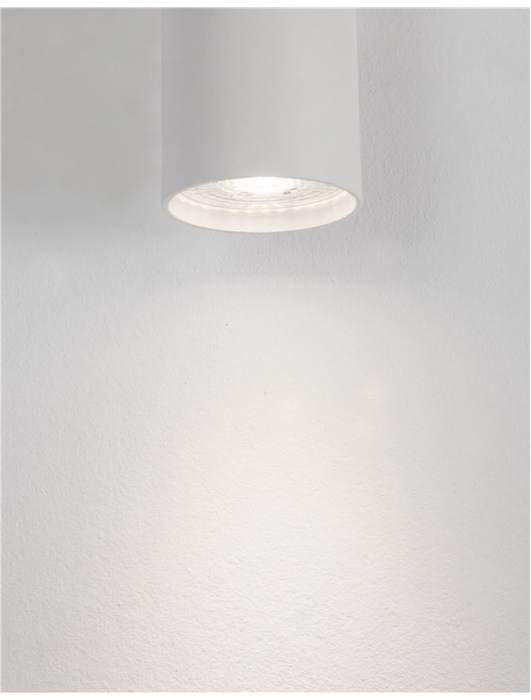 Aplica perete cilindrica nearga/alba Dugal, din metal, bidirectionala, IP54, 9450882 - Novaluce [12]