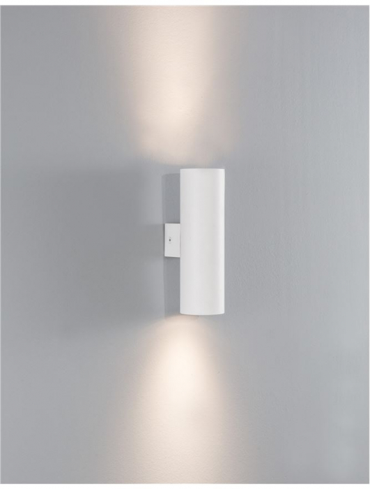 Aplica perete cilindrica nearga/alba Dugal, din metal, bidirectionala, IP54, 9450882 - Novaluce [9]
