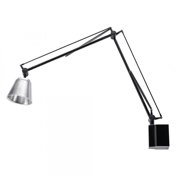 Aplica perete cu brat mobil Robo alba/neagra, iluminare LED, design industrial, 720W.WHITE - King [6]
