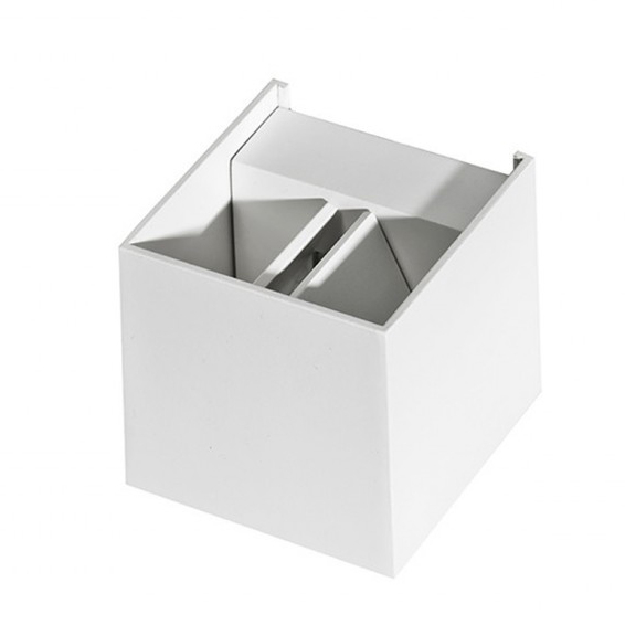 Aplica perete cub cu deschidere reglabila Arden 10x10 cm, design minimalist, metal, AZ 0952 - Azzardo [2]