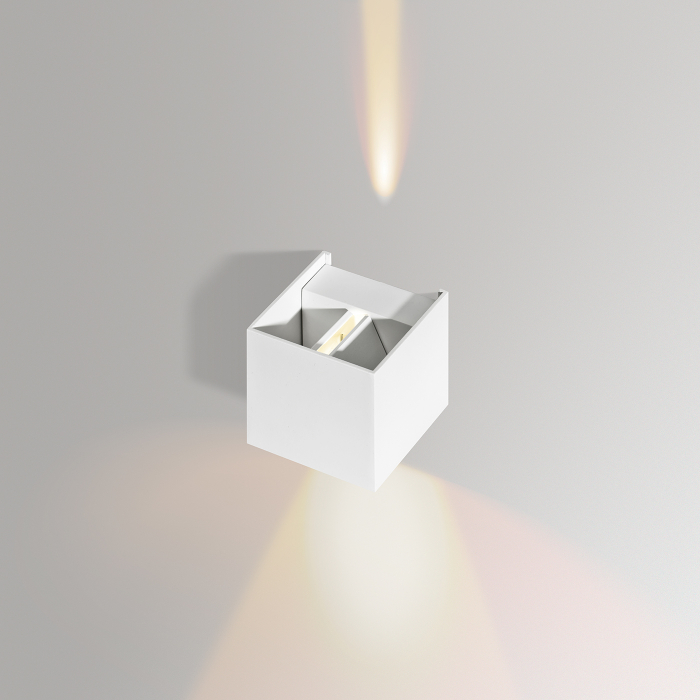 Aplica perete cub cu deschidere reglabila Arden 10x10 cm, design minimalist, metal, AZ 0952 - Azzardo [6]