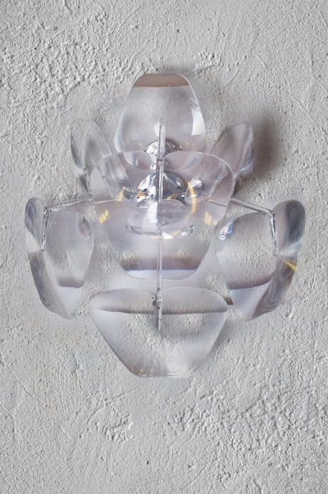 Aplica perete de lux transparenta Mellony, 30x50 cm, acril, detalii metal, AZ 0979 - Azzardo [3]