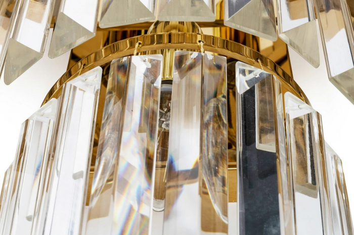 Aplica perete design lux Imperial Wall aurie cu cristale, otel/sticla, DW-B5688S.WALLGOLD - King [5]
