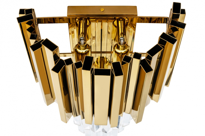 Aplica perete design lux Imperial Wall aurie cu cristale, otel/sticla, DW-B5688S.WALLGOLD - King [4]