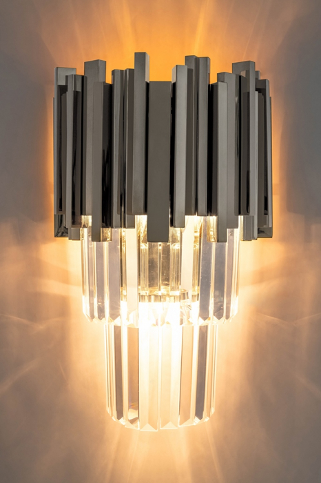 Aplica perete design lux Imperial Wall crom cu cristale, otel/sticla, DW-B5688S.WALLSILVER - King [5]