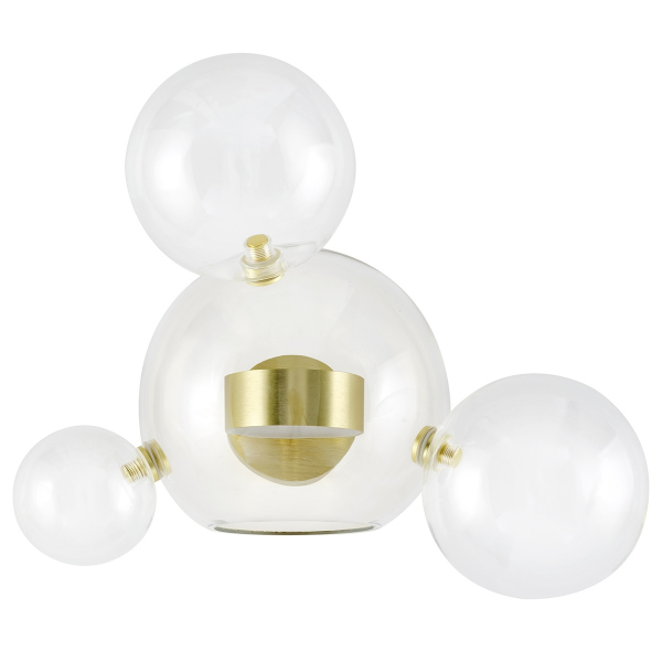 Aplica perete design modern  Bubble Premium 4, iluminare LED, suport auriu, XCW9148-1A - King [2]