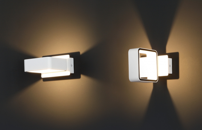 Aplica perete dreptunghiulara alba/neagra iluminare LED Staja 12x14,5x7 cm metal, W0168 - Maxlight [4]