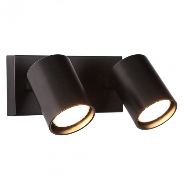 Aplica perete dubla alba/neagra spoturi ajustabile Orrel 18x8x13 cm metal, W0221 - Maxlight [3]