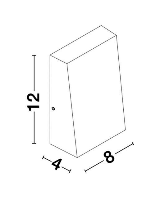 Aplica perete exterior LED alba Lorai, din metal, IP54, 9202131 - Novaluce [6]