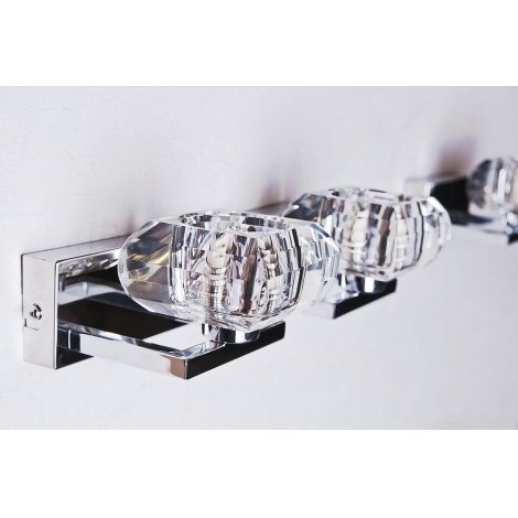 Aplica perete Felix 2 metal crom/acril, design modern, 2 becuri, AZ 0491 - Azzardo [2]
