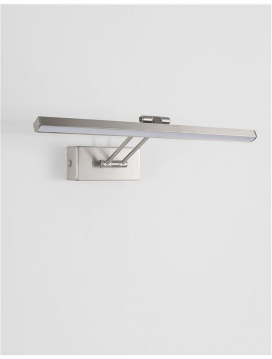 Aplica perete LED baie aurie/argintie liniara Viggo, din metal, 37,6 cm, ajustabila, 9117302 - Novaluce [3]