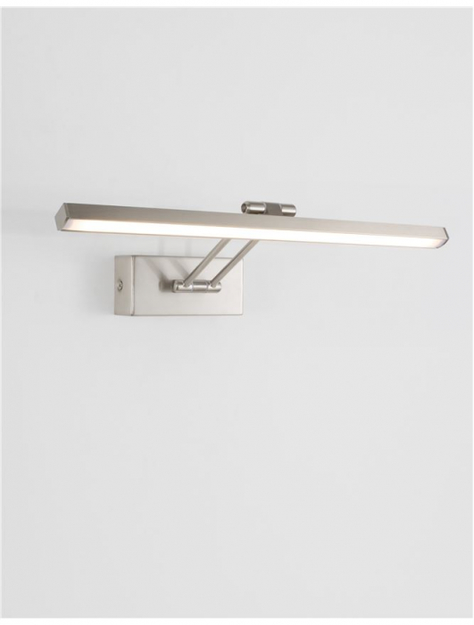Aplica perete LED baie aurie/argintie liniara Viggo, din metal, 37,6 cm, ajustabila, 9117302 - Novaluce [4]