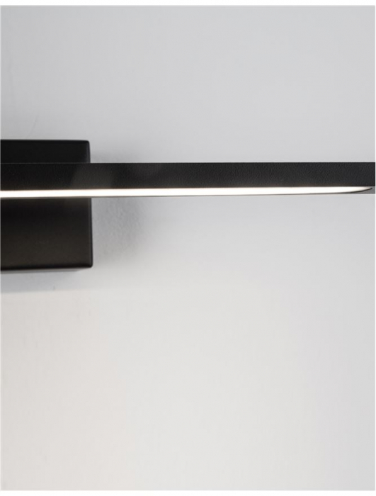 Aplica perete LED baie neagra/alba liniara Gita, 41,5/62 cm, din metal, IP44, 9053121 - Novaluce [14]