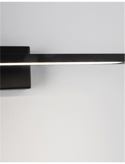 Aplica perete LED baie neagra/alba liniara Gita, 41,5/62 cm, din metal, IP44, 9053122 - Novaluce [6]