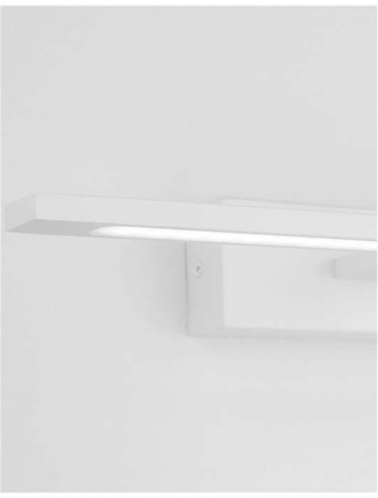 Aplica perete LED baie neagra/alba liniara Gita, 41,5/62 cm, din metal, IP44, 9053122 - Novaluce [15]