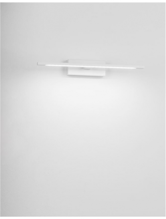 Aplica perete LED baie neagra/alba liniara Gita, 41,5/62 cm, din metal, IP44, 9053122 - Novaluce [12]