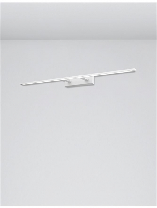 Aplica perete LED baie neagra/alba liniara Simira, din metal, IP44, 9053302 - Novaluce [2]