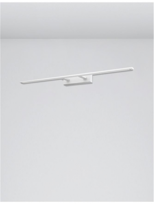 Aplica perete LED baie neagra/alba liniara Simira, din metal, IP44, 9053302 - Novaluce [3]