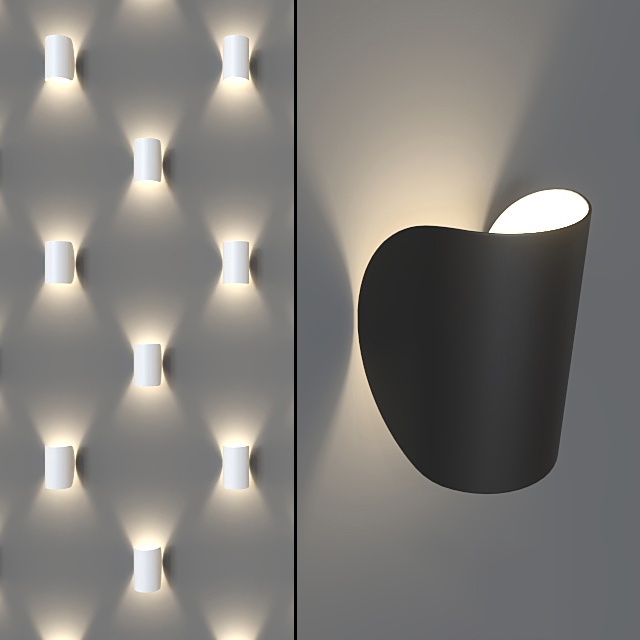Aplica perete LED Ishan alba/neagra, design modern, rezistenta la apa, AZ 2798 - Azzardo [3]