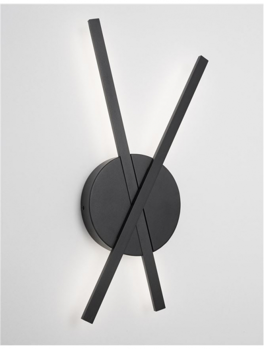 Aplica perete LED modernă neagra/alba Doran, din metal, 9100202 - Novaluce [4]
