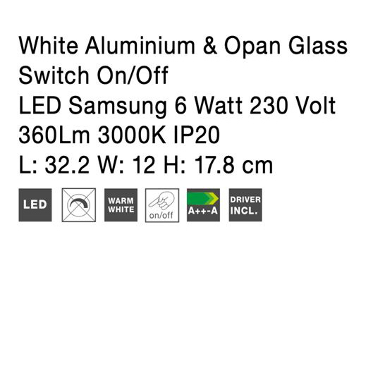 Aplica perete LED moderna alba Lucila, cu incarcator rapid wireless pentru telefon, 9183311 - Novaluce [8]