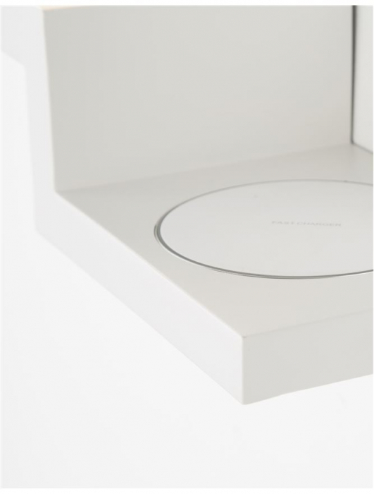 Aplica perete LED moderna alba Lucila, cu incarcator rapid wireless pentru telefon, 9183311 - Novaluce [6]