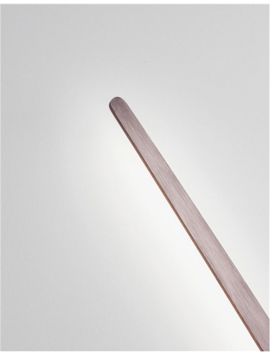 Aplica perete LED moderna cafenie Darga, aspect aratator ceas ajustabil, 80/100 cm, 9190618 - Novaluce [5]