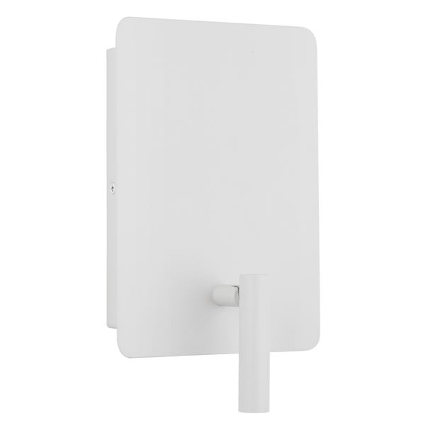 Aplica perete LED neagra/alba Lazar, cu cititor ajustabil, din metal, cu port USB, 9018501 - Novaluce [1]