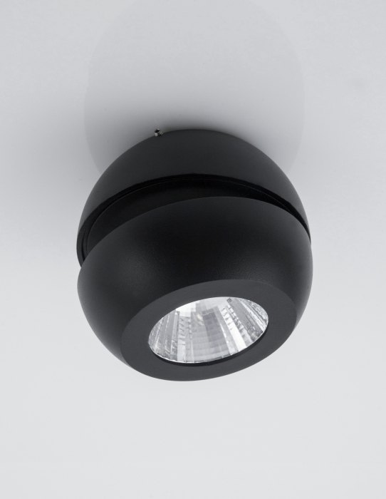 Aplica perete LED neagra/alba Tomin cu spot rotativ si ajustabil, 9105101 - Novaluce [2]