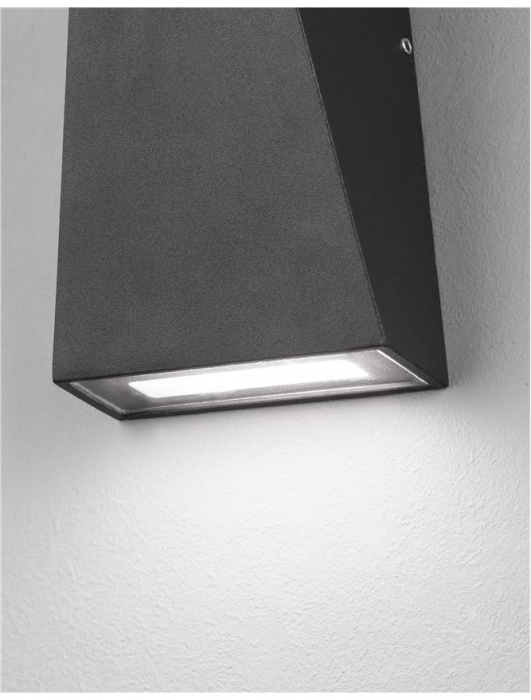 Aplica perete LED nearga/alba Lorai, din metal, bidirectionala, IP54, 9202262 - Novaluce [5]
