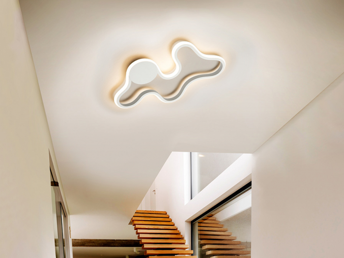 Aplica perete LED premium alba Twin din metal, design modern, 723955 - Schuller [6]