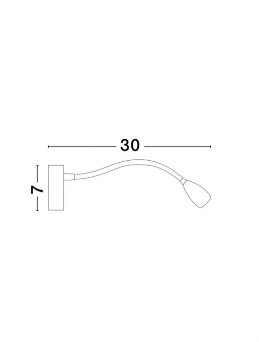 Aplica perete LED premium crom/alba Alvin, din metal, ajustabila, 9701611 - Novaluce [4]