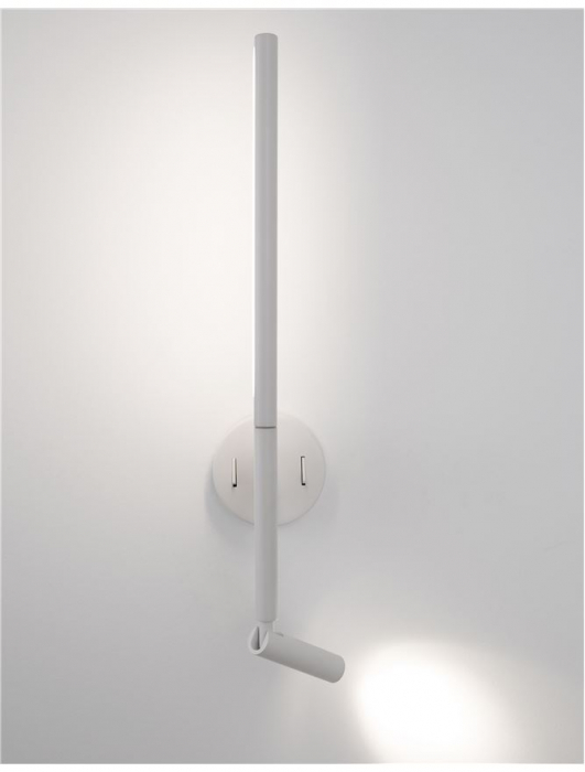 Aplica perete LED premium neagra/alba Stick rotativa, din metal, 55 cm, cu cititor, 9182812 - Novaluce [14]