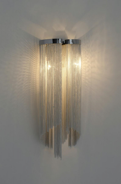 Aplica perete lux Vanco 20x45 cm design modern, aluminiu/otel, 1107W - King [6]