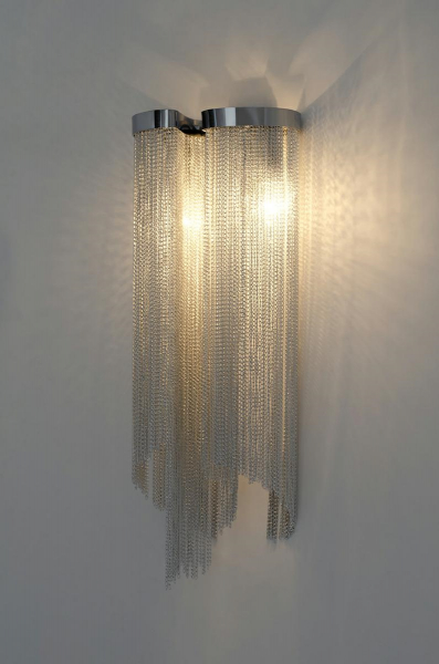 Aplica perete lux Vanco 20x45 cm design modern, aluminiu/otel, 1107W - King [7]