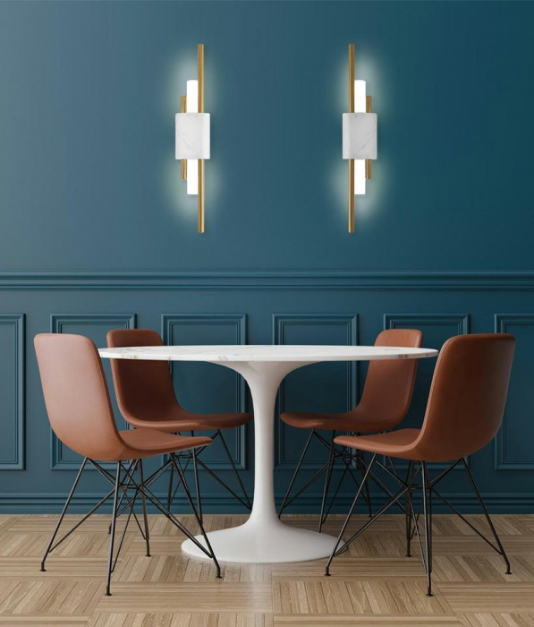 Aplica perete Luxor design extravagant modern, aurie, iluminare LED, ST-7007W-WHITE - Stepintodesign [7]